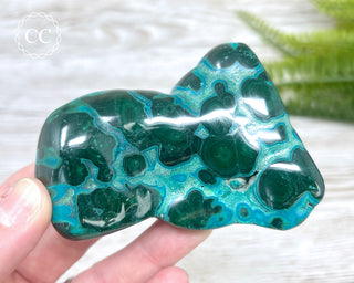 Malachite & Chrysocolla Polished Freeform #4