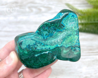 Malachite & Chrysocolla Polished Freeform #4