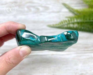 Malachite & Chrysocolla Polished Freeform #4