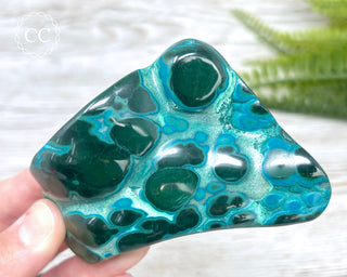 Malachite & Chrysocolla Polished Freeform #5