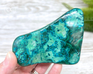 Malachite & Chrysocolla Polished Freeform #5