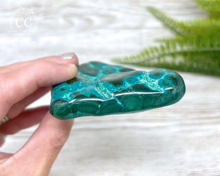 Malachite & Chrysocolla Polished Freeform #6