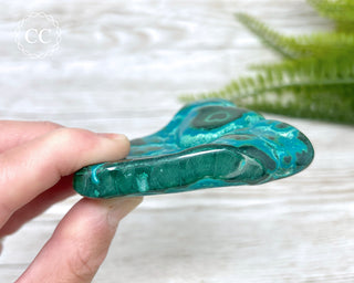 Malachite & Chrysocolla Polished Freeform #6