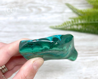 Malachite & Chrysocolla Polished Freeform #8