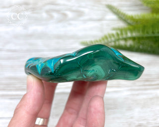 Malachite & Chrysocolla Polished Freeform #8