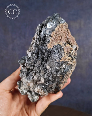 Bladed Hematite & Calcite Specimen - Murcia #2