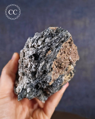 Bladed Hematite & Calcite Specimen - Murcia #2
