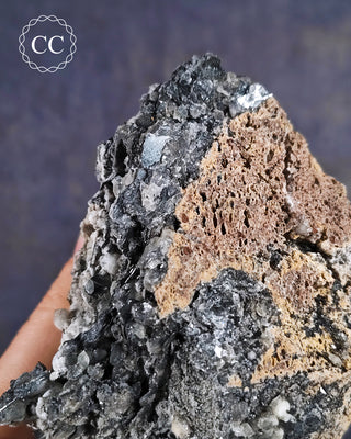 Bladed Hematite & Calcite Specimen - Murcia #2