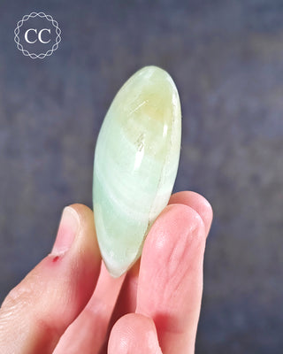 Pistachio Calcite Heart #1