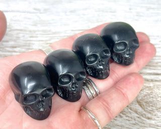 Black Obsidian Skull