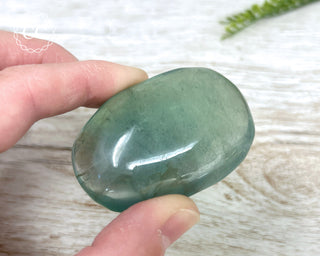 Green Fluorite Palm Stone #1