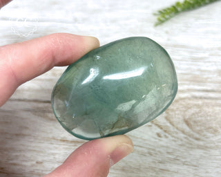 Green Fluorite Palm Stone #1