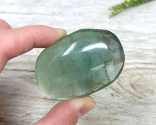 Green Fluorite Palm Stone #1