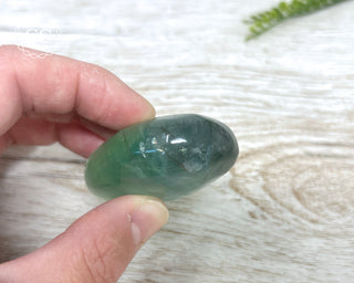 Green Fluorite Palm Stone #1