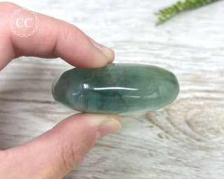 Green Fluorite Palm Stone #1