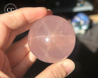 Star Rose Quartz Sphere #2