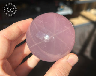 Star Rose Quartz Sphere #7