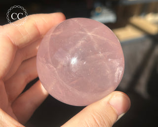 Star Rose Quartz Sphere #8