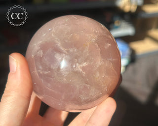 Star Rose Quartz Sphere #10