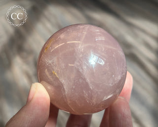 Star Rose Quartz Sphere #4