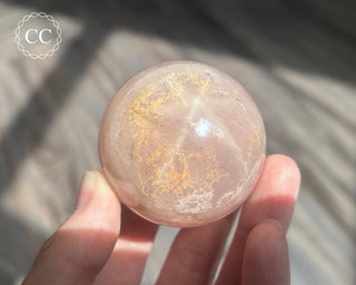 Star Rose Quartz Sphere #6