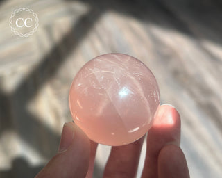 Star Rose Quartz Sphere #8