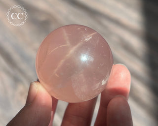 Star Rose Quartz Sphere #8
