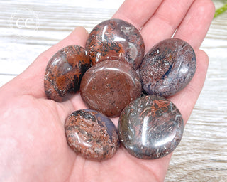 Chocolate Jasper Button | Tumbled Crystal