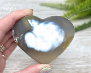 Orca Agate Heart #2