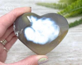 Orca Agate Heart #2