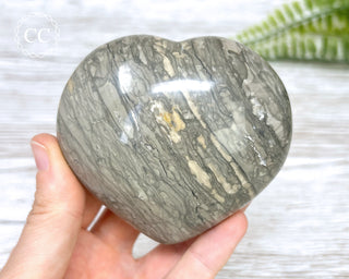 Eggshell Jasper Heart | Ibis Jasper #1