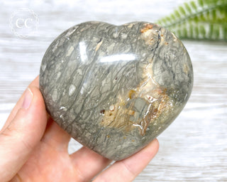 Eggshell Jasper Heart | Ibis Jasper #1