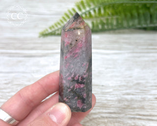 Ice Rhodonite | Rhodonite in Quartz Tower #2