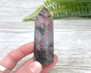 Ice Rhodonite | Rhodonite in Quartz Tower #2