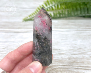 Ice Rhodonite | Rhodonite in Quartz Tower #2