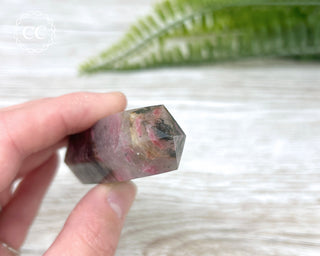 Ice Rhodonite | Rhodonite in Quartz Tower #2