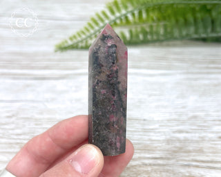 Ice Rhodonite | Rhodonite in Quartz Tower #4