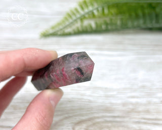 Ice Rhodonite | Rhodonite in Quartz Tower #4