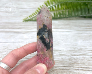 Ice Rhodonite | Rhodonite in Quartz Tower #1