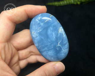 Indian Blue Opal Chunky Palm Stone #1