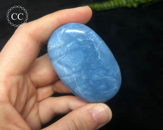 Indian Blue Opal Chunky Palm Stone #1