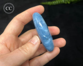 Indian Blue Opal Chunky Palm Stone #1