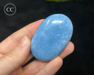 Indian Blue Opal Chunky Palm Stone #3