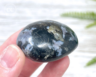 Indigo Gabbro | Mystic Merlinite Chunky Palm Stone #1