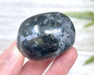 Indigo Gabbro | Mystic Merlinite Chunky Palm Stone #1