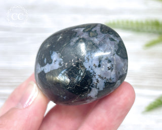 Indigo Gabbro | Mystic Merlinite Chunky Palm Stone #1