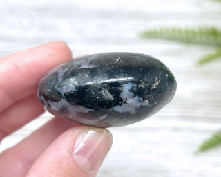 Indigo Gabbro | Mystic Merlinite Chunky Palm Stone #1