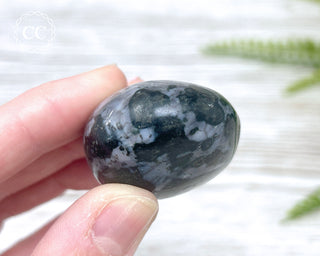 Indigo Gabbro | Mystic Merlinite Chunky Palm Stone #1