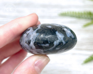 Indigo Gabbro | Mystic Merlinite Chunky Palm Stone #2