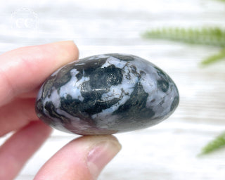 Indigo Gabbro | Mystic Merlinite Chunky Palm Stone #2